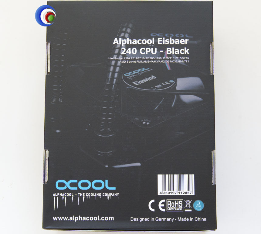AlphaCool Eisbaer 240 Black